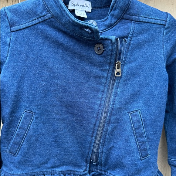 Splendid Baby Ruffled Denim Jean Jacket - Picture 2 of 6